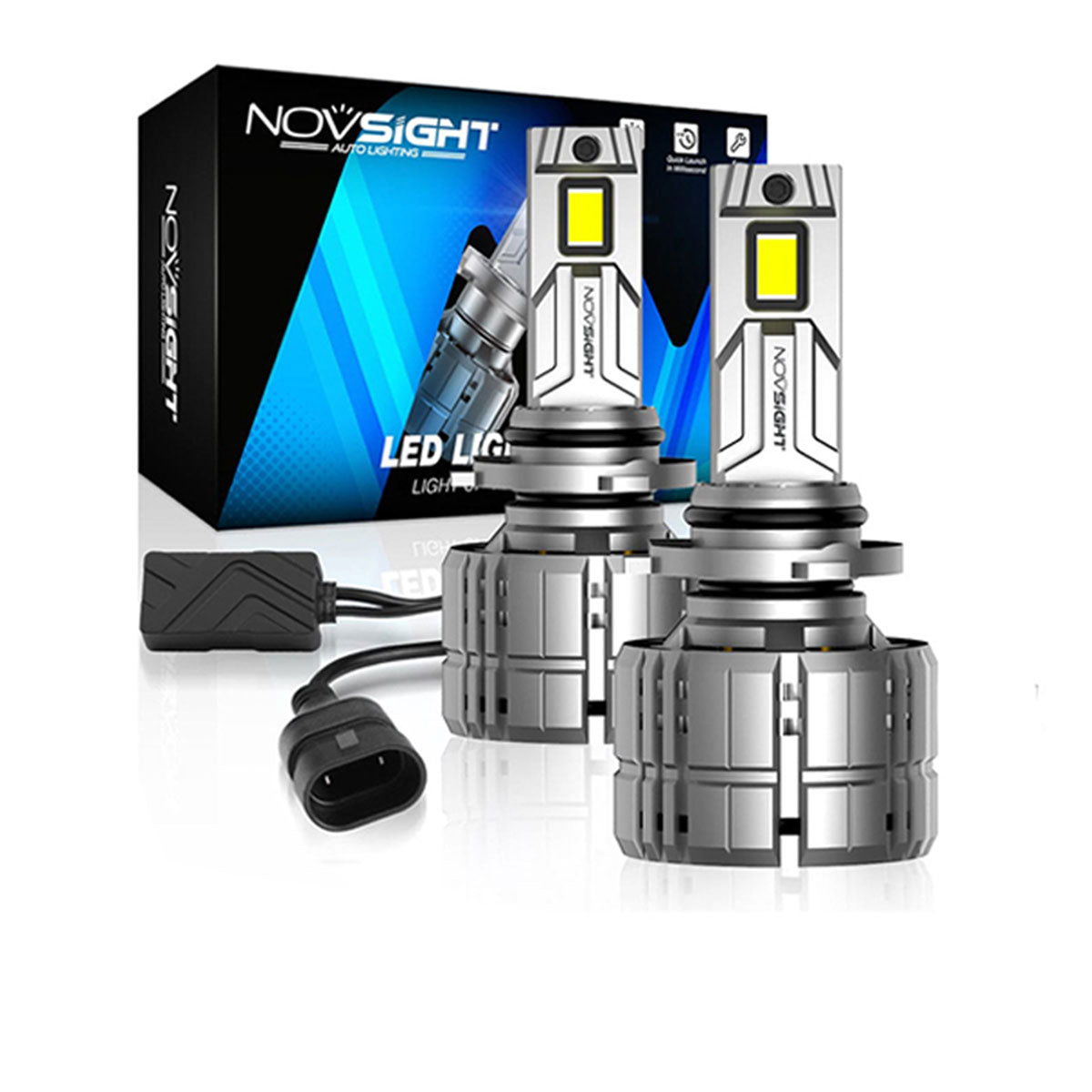 NOVSIGHT H11 H8 H9 LED Phare Voiture Headlight Conversion Kit 72W 9000LM  Ampoule
