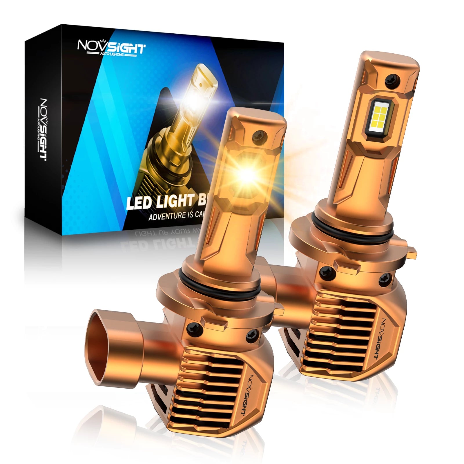 Novsight 9006 LED fog lights yellow light