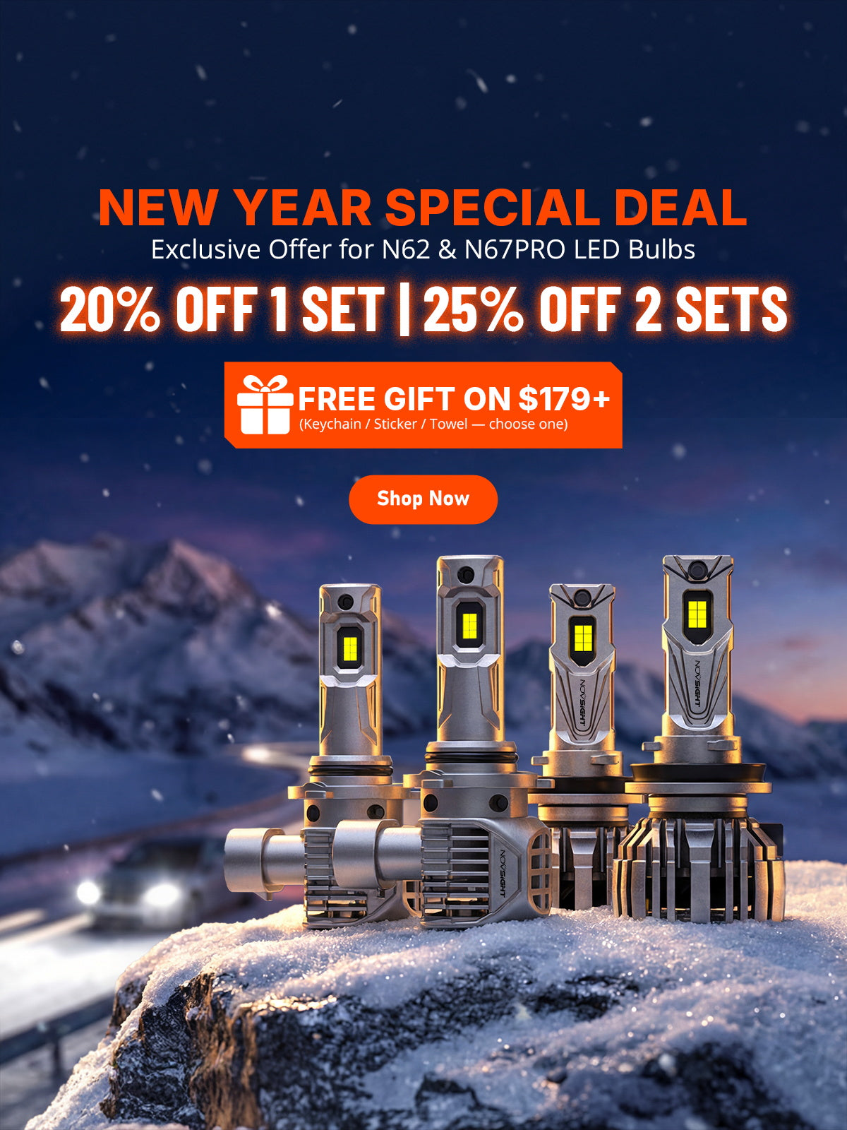 LED Fog light Bulbs H10 High Quality Car Light Bulb-Novsight Auto