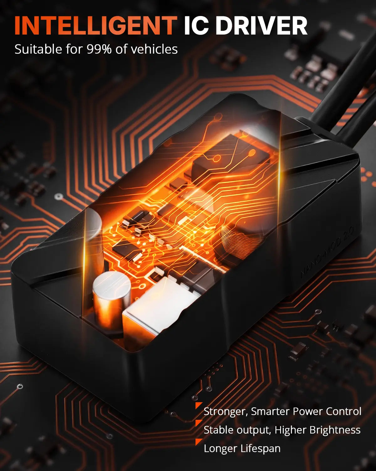 N70 Series | 9005 HB3 LED Bulbs Super Bright Headlights 240W 50000LM 6500K White | 2 Bulbs Headlight | Novsight