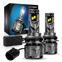 N70 Series | 9007 HB5 LED Bulbs Super Bright Headlights 240W 50000LM 6500K White | 2 Bulbs Headlight | Novsight