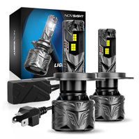 N70 Series | H4 9003 HB2 LED Bulbs Super Bright Headlights 240W 50000LM 6500K White | 2 Bulbs Headlight | Novsight