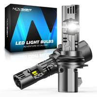 N99 Series Wireless | 9007 HB5 LED Headlight Bulbs 100W 24000LM 6500K White | 2 Bulbs - NOVSIGHT