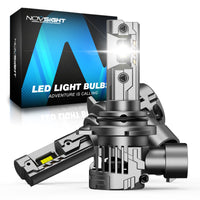 N99 Series Wireless | 9012 HIR2 LED Headlight Bulbs 100W 24000LM 6500K White | 2 Bulbs - NOVSIGHT
