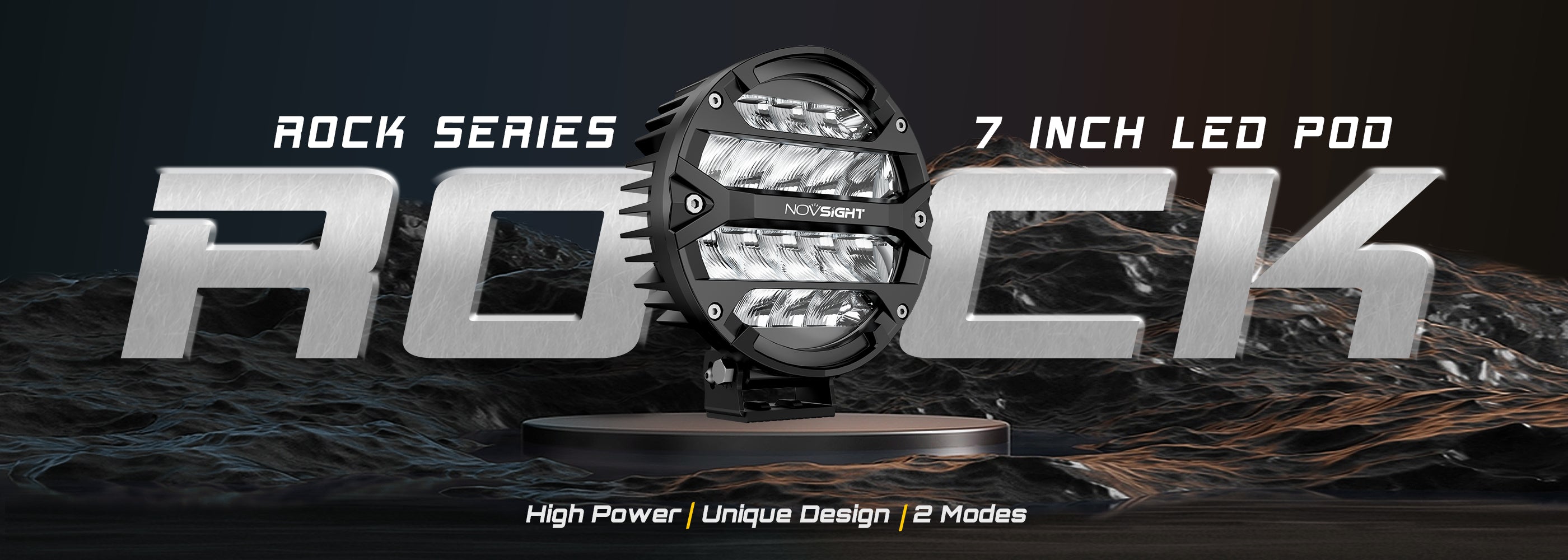 Rock Series | 7-inch LED Pod Round Light Spotlights