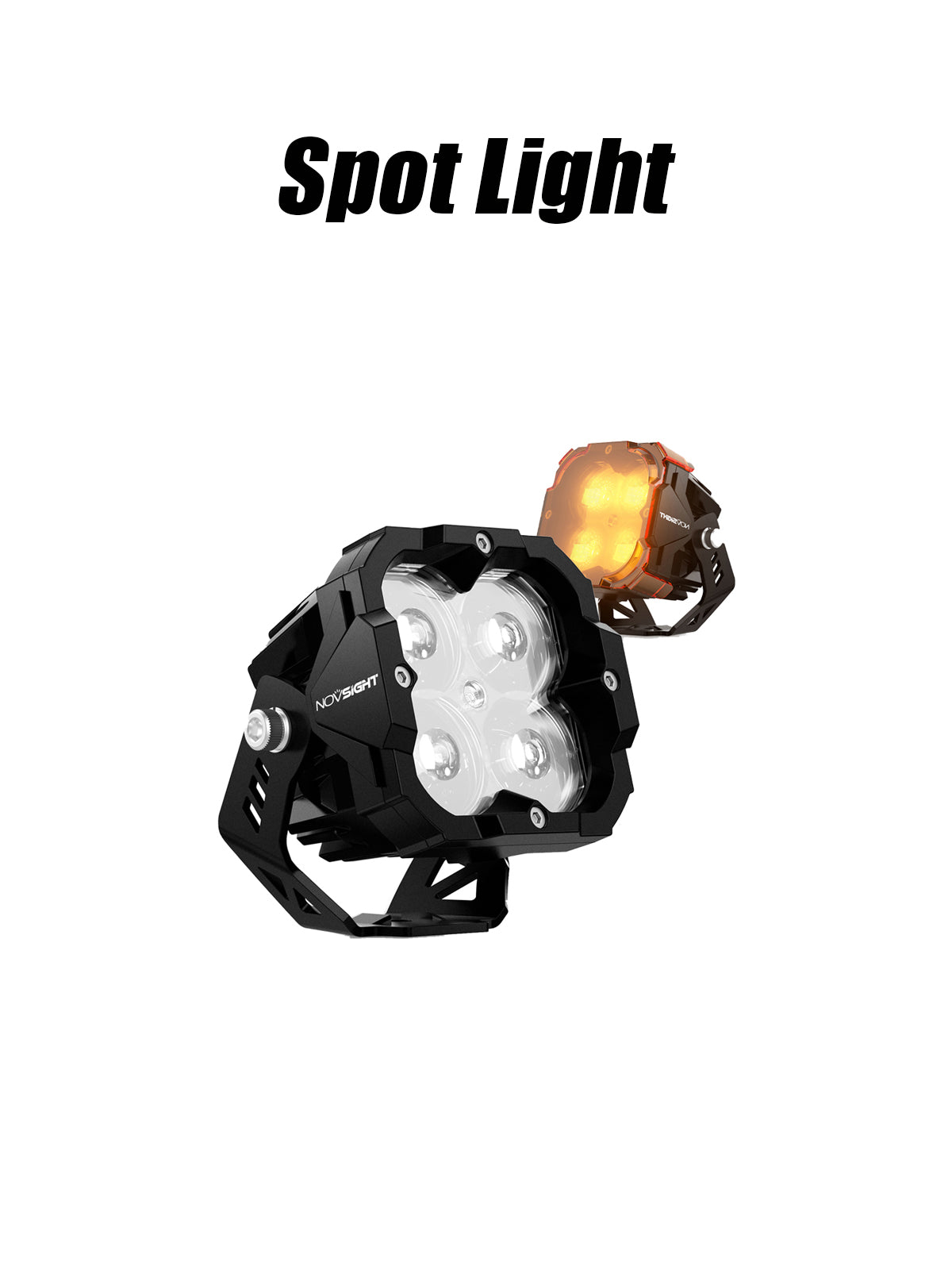 TRUE MODS 3 120W LED Pods Offroad Driving Ditch Light Cube [Amber Turn  Signal Marker Light] Off-Road Fog Lights for UTV ATV Jeep Wrangler Truck