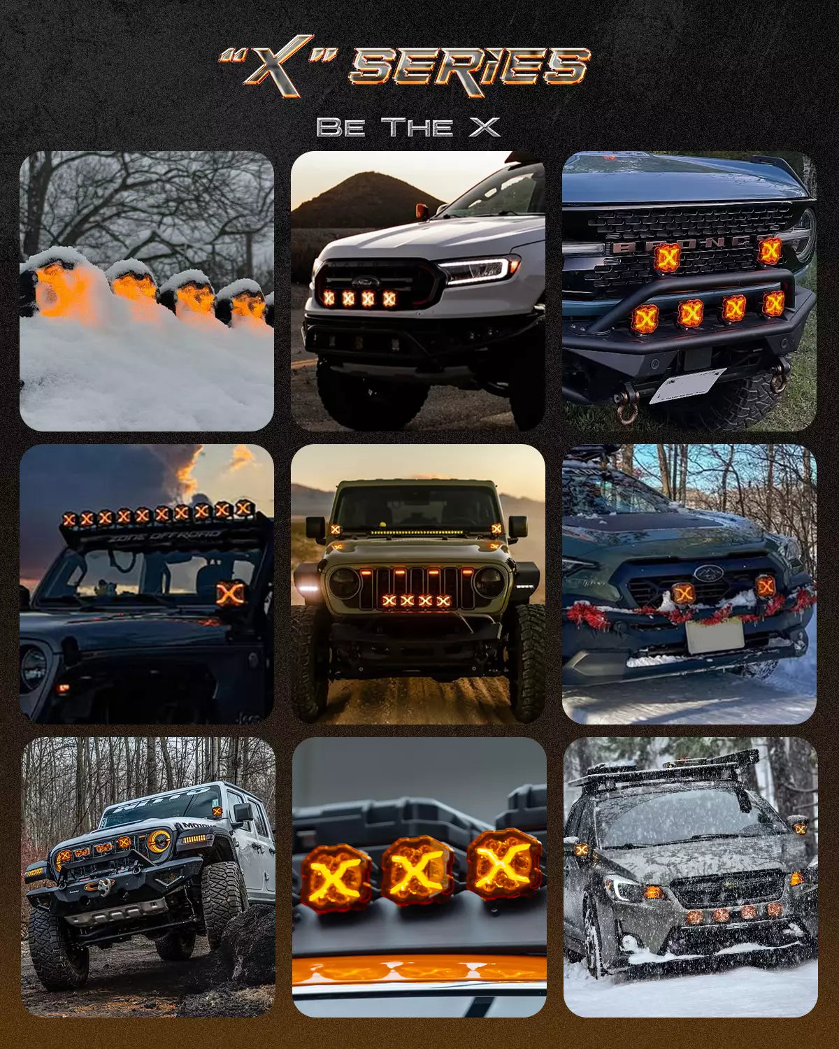 X-Series | 4-inch LED Pod Light X-Line DRL Driving Beam