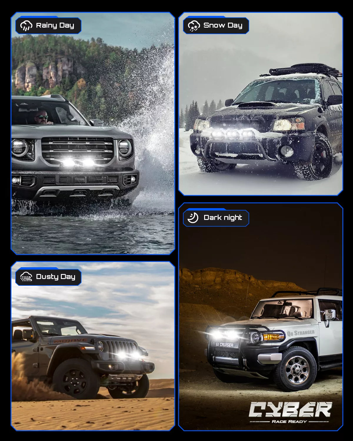 CYBER Series | 4.5 Inch LED Pod Lights LED Pod Lights | Novsight