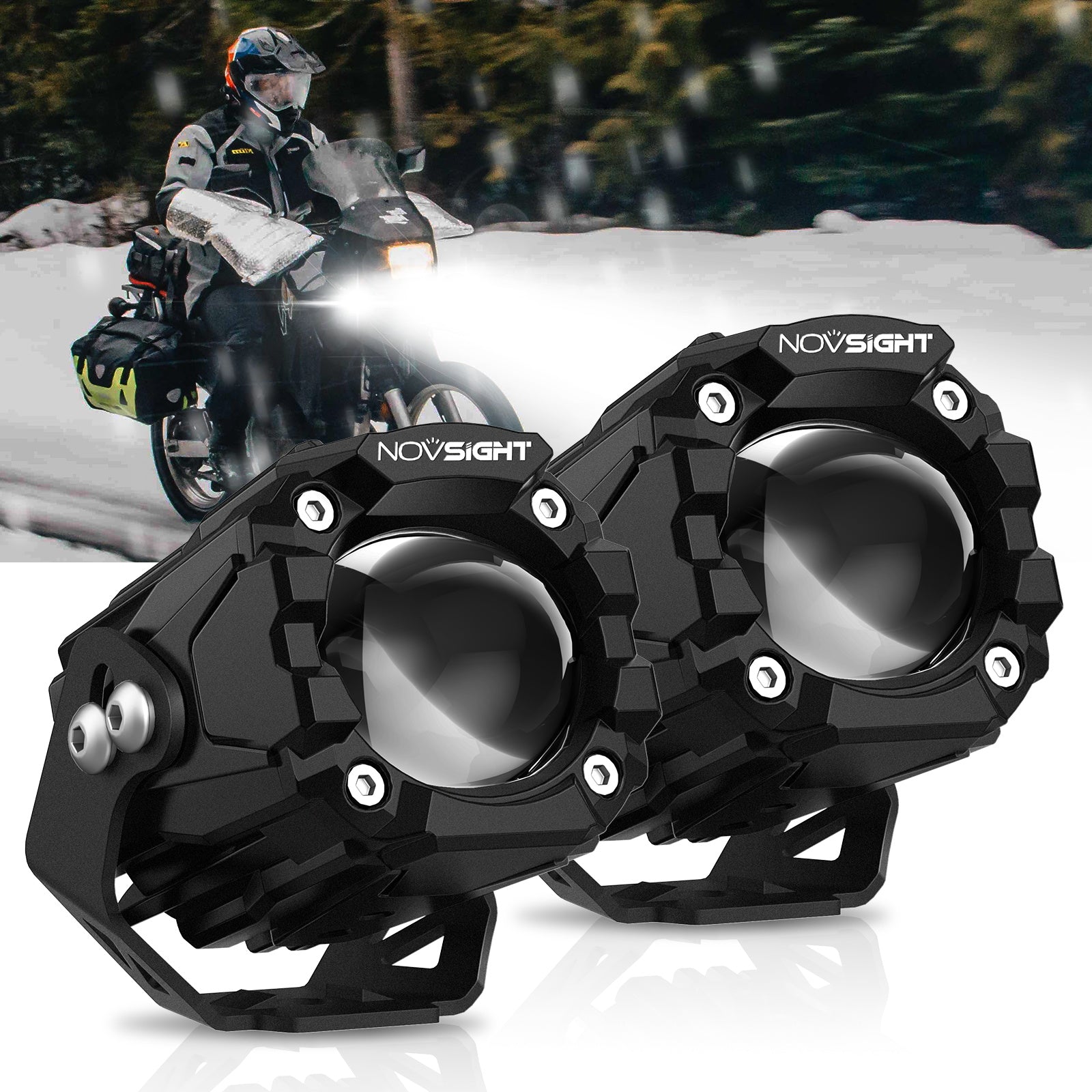 CYBER 1 Series | 2 Inch LED Pods Off-road Motorcycle Driving Lights Ditch Light With Harness and Bracket