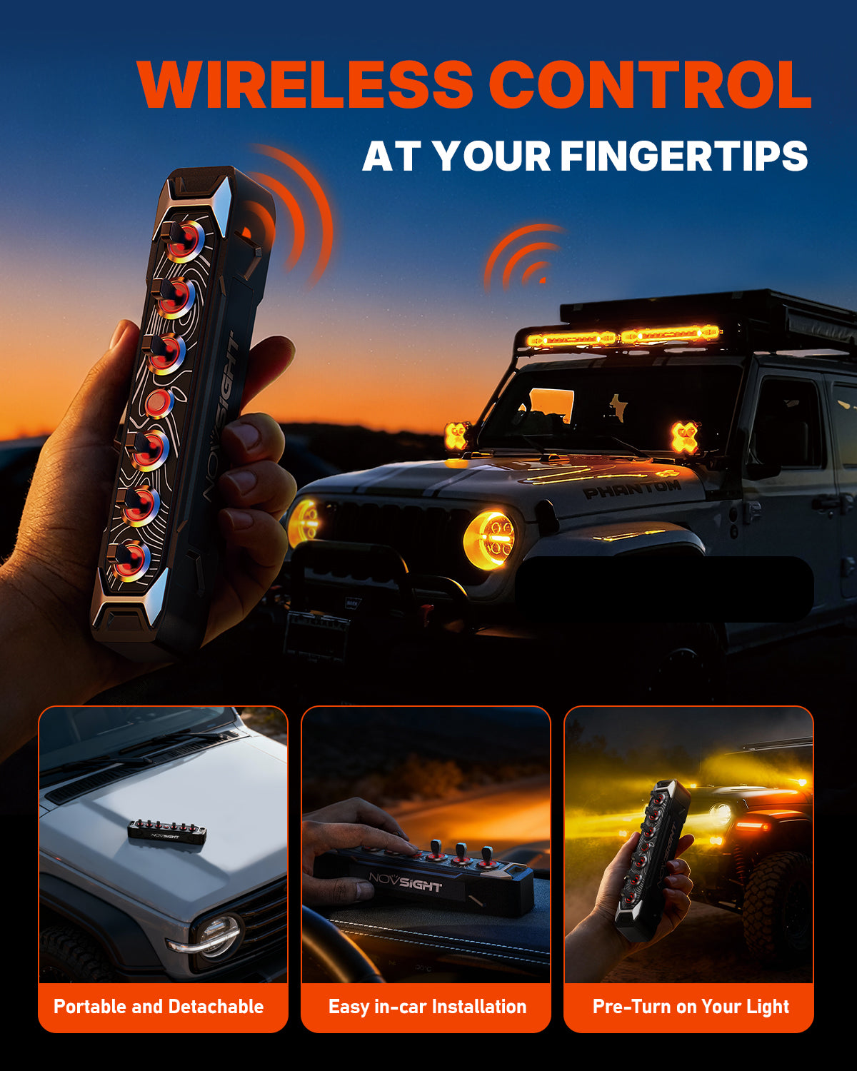 CYBER Series 6-Gang Toggle Switch Wireless-Control