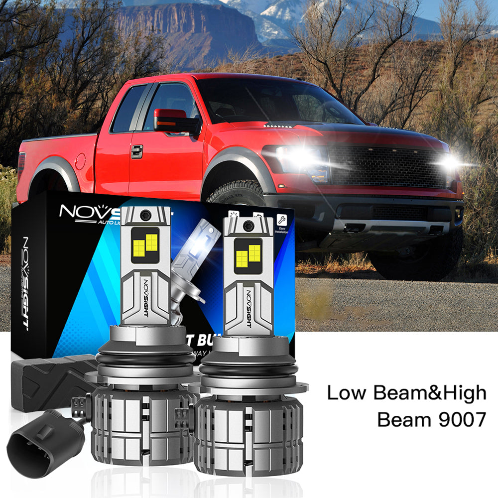 Fit for 1992-2003 Ford F-150 9007 HB5 LED Headlights Bulbs - NOVSIGHT