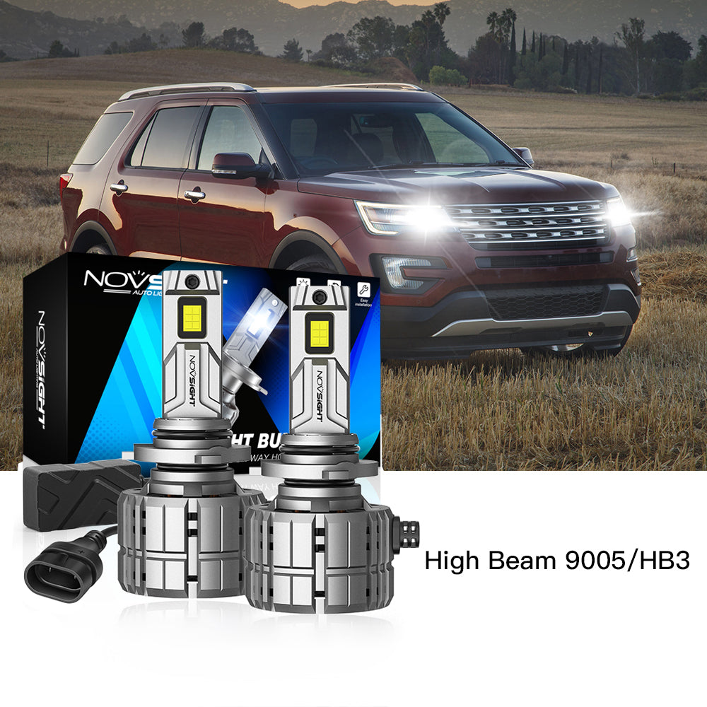 Fit for 2016-2019 Ford Explorer 9005 HB3 LED Headlights Bulbs - NOVSIGHT