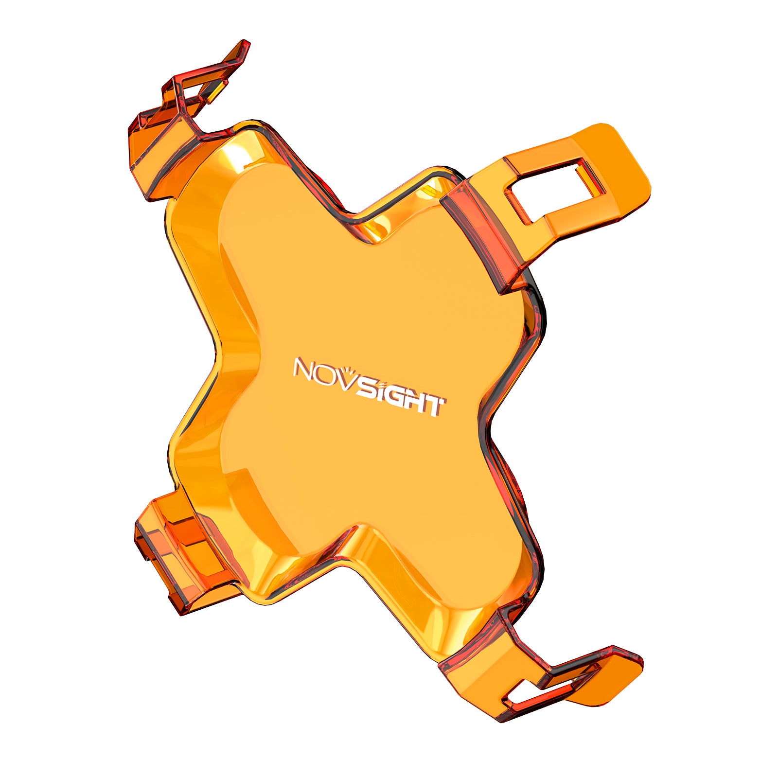 HALO 6-inch LED Pod Light Black Amber Shield Cover (2pcs/Set) - NOVSIGHT