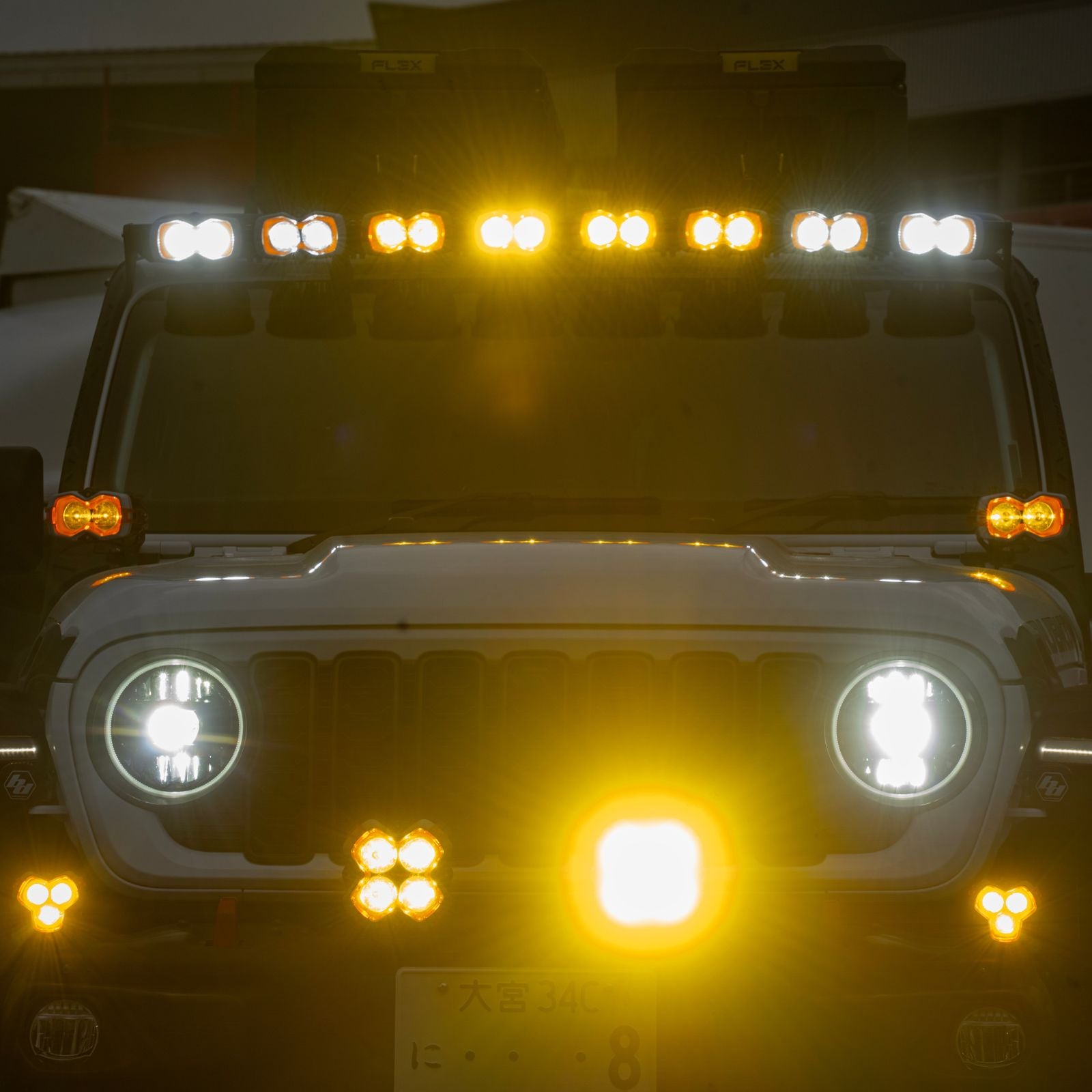 HALO Series 4.5-inch Pod Lights Combined LED Light Bar - NOVSIGHT