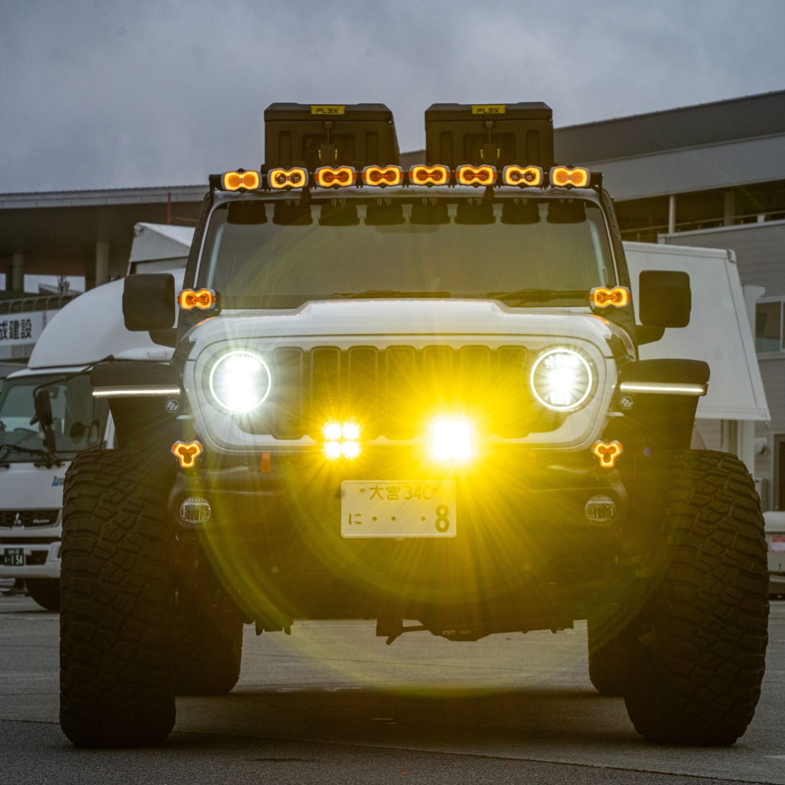 HALO Series 4.5-inch Pod Lights Combined LED Light Bar - NOVSIGHT