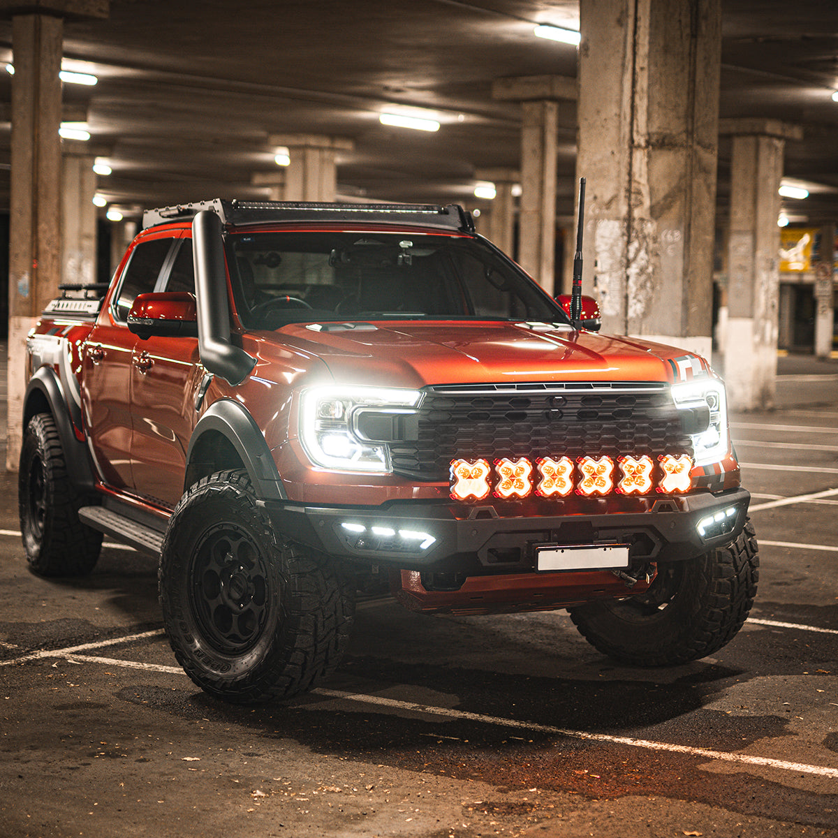 Halo Series 6-inch LED Pod Lights Kit for Ford Raptor Ford F150 F250 F350 - NOVSIGHT