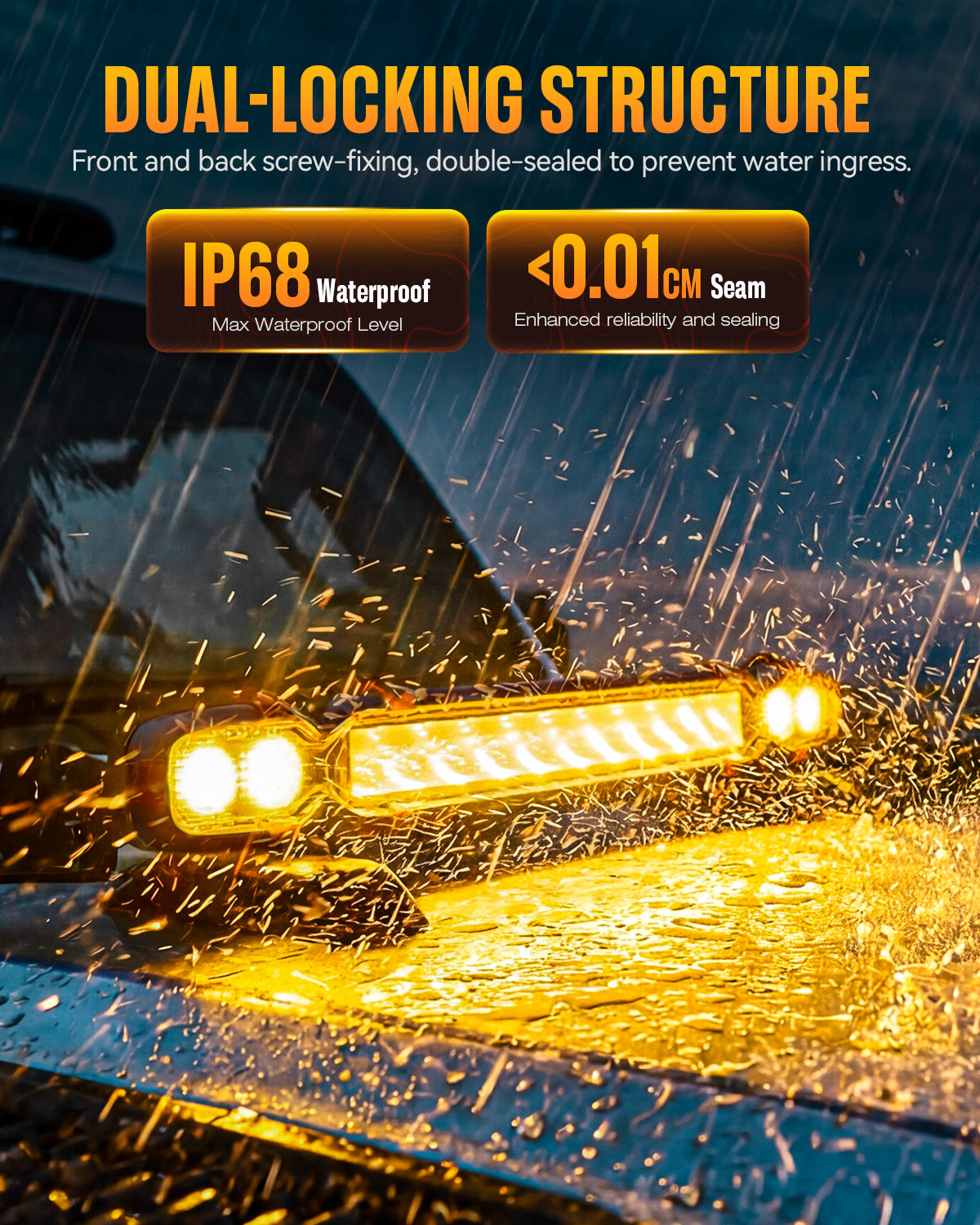 HALO Pro Series 20-inch LED Light Bar with Dynamic DRL Modes - Black Casing - NOVSIGHT