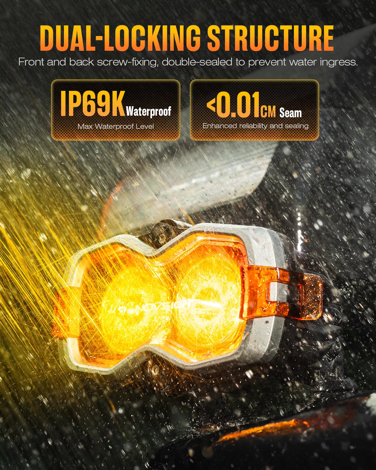 NOVSIGHT HALO Series 4.5'' LED Light Pods with DRL 35W Twin Light