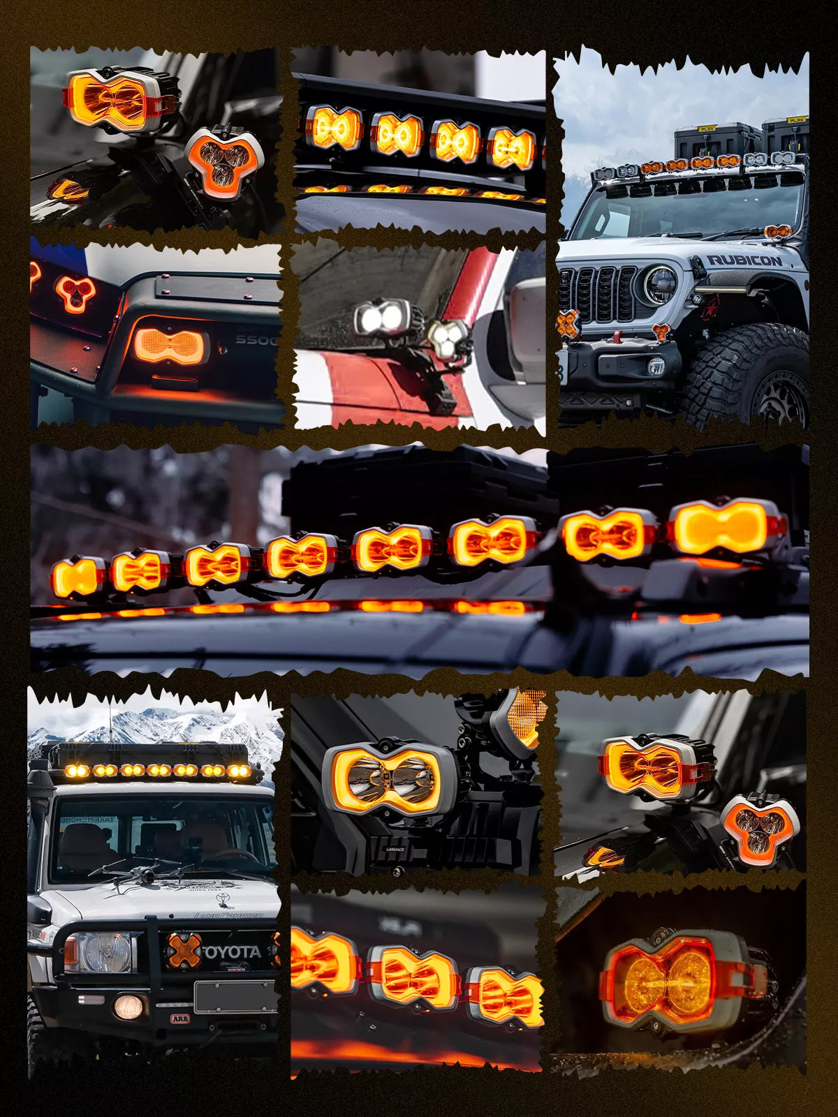 NOVSIGHT HALO Series 4.5'' LED Light Pods with DRL 35W Twin Light