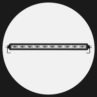 The NOVSIGHT aluminum alloy LED  light bar on the white background panel