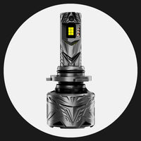 NOVSIGHT Car headlight bulb with intricate design on a white background
