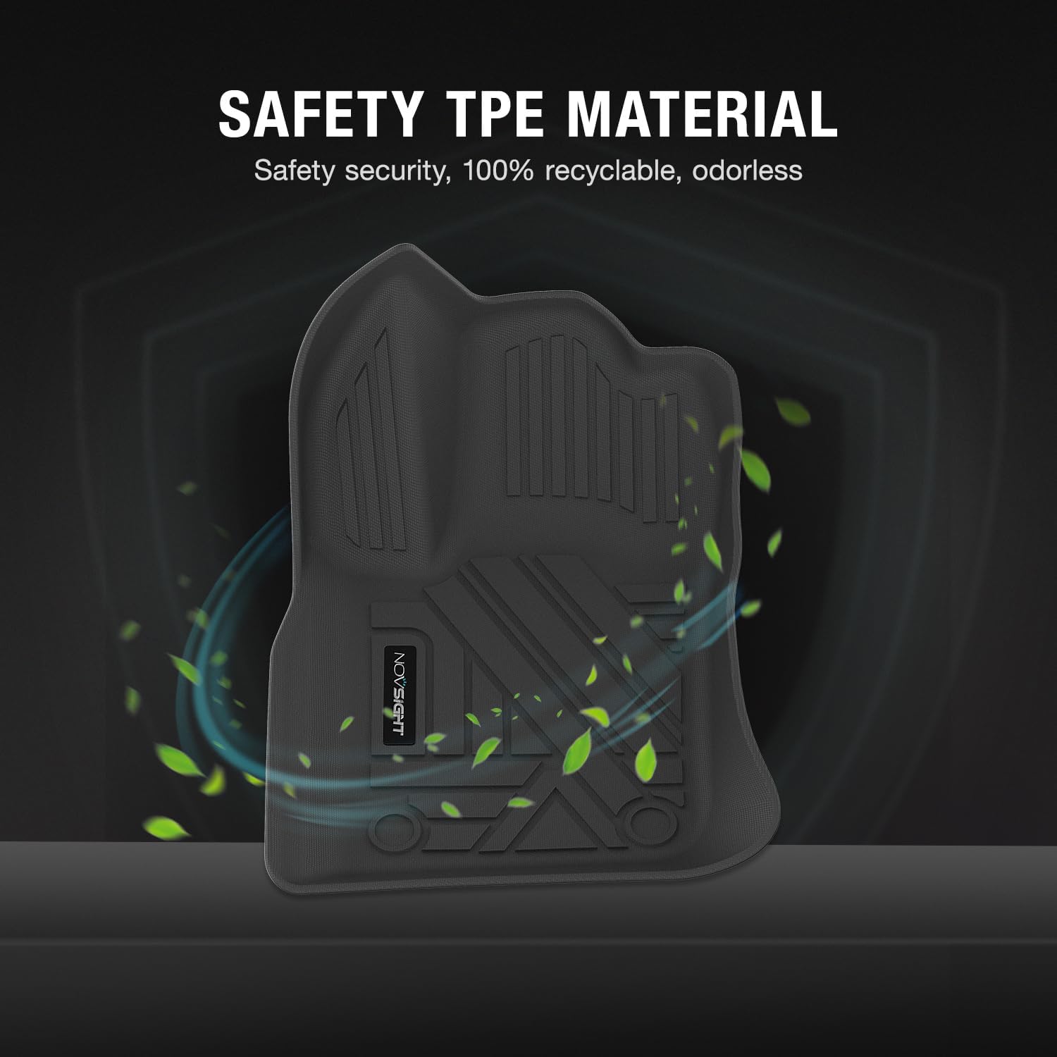 Jeep Compass 2017-2020 Floor Mats Custom Fit TPE Carpets Liners 1st & 2nd Row Full Set - NOVSIGHT