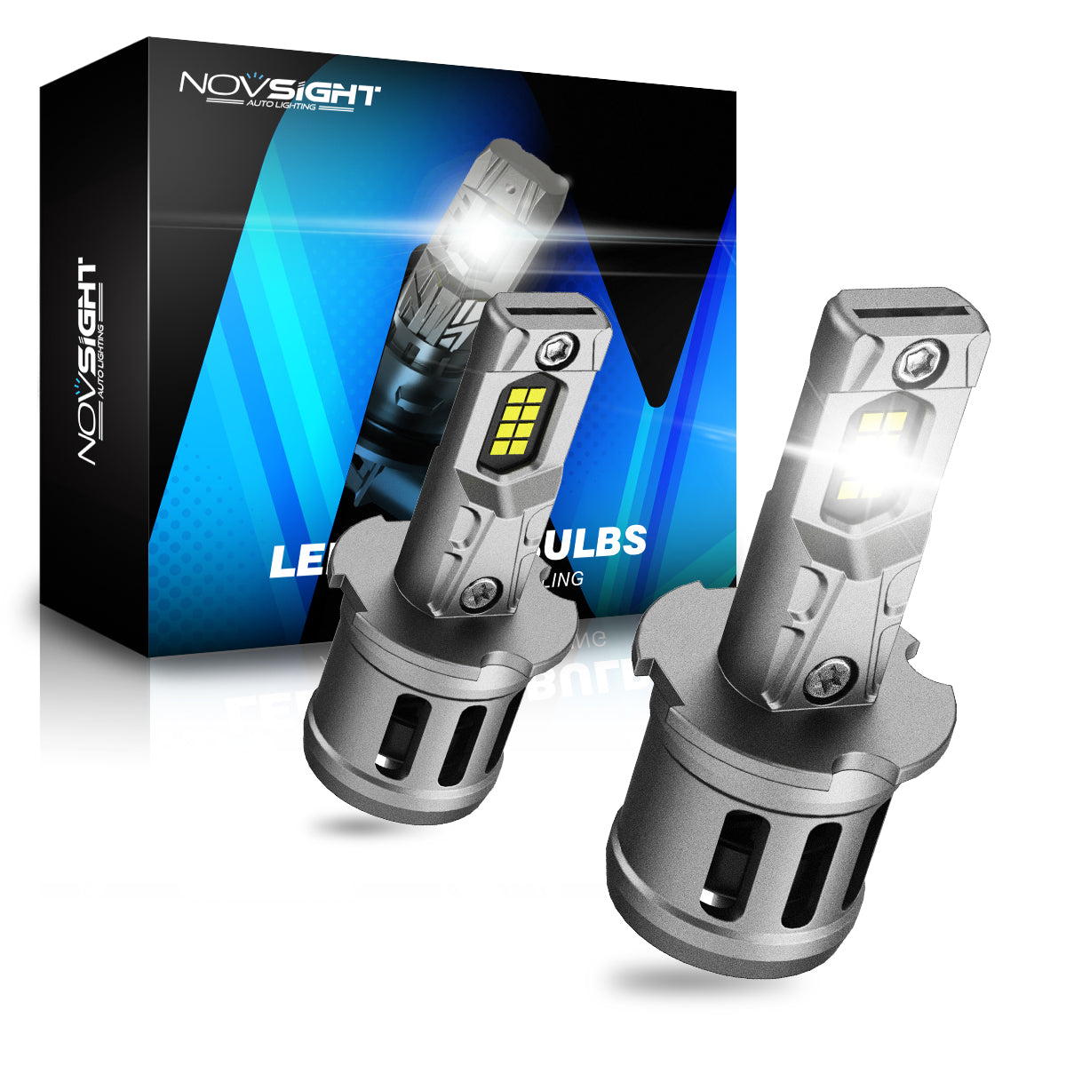 N63 Series | H3 LED Bulbs Original Mini Size Plug N Play 90W Fog Lights |2 Bulbs - NOVSIGHT