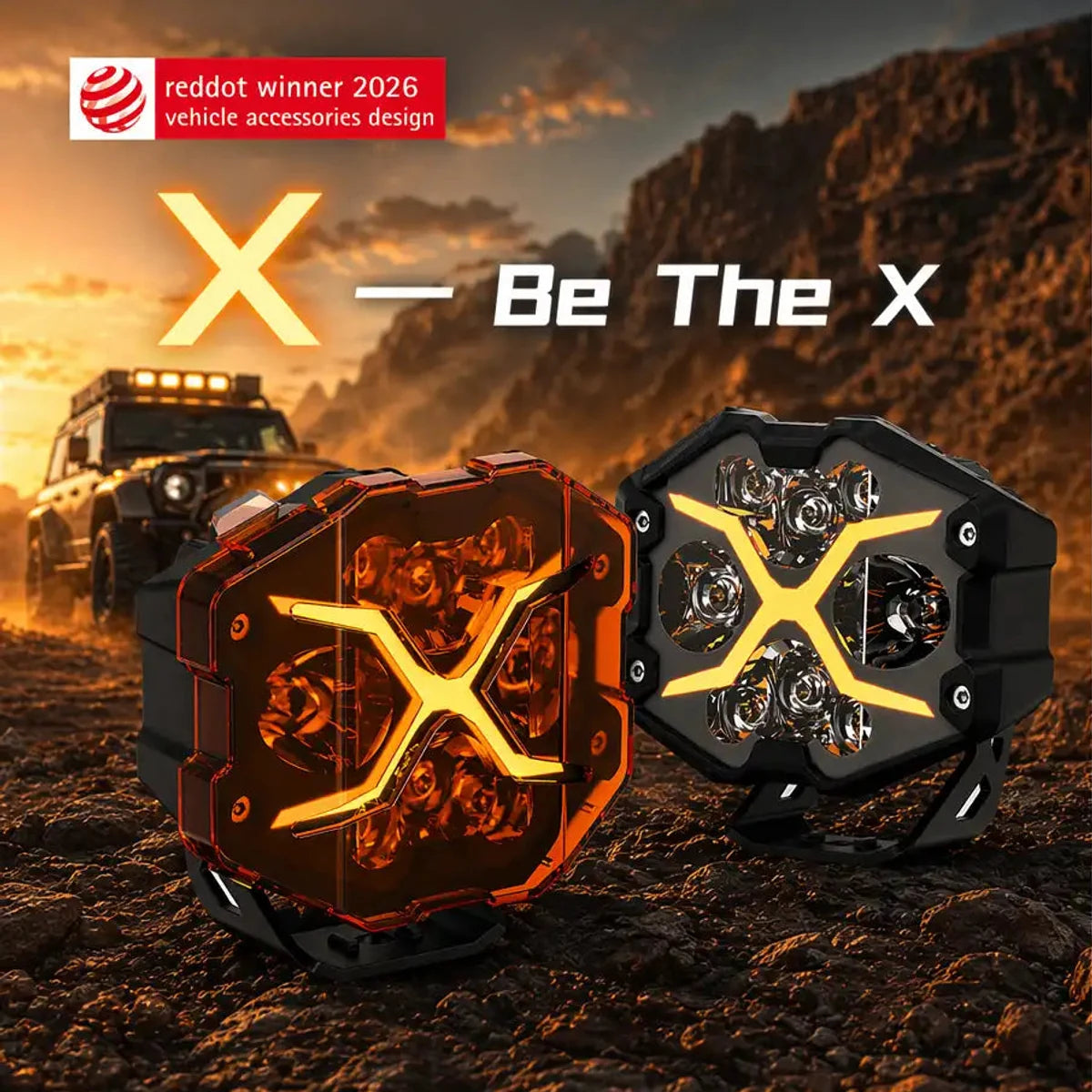 NOVSIGHT X-Series 4-inch pod lights recognized with the 2026 Red Dot Award