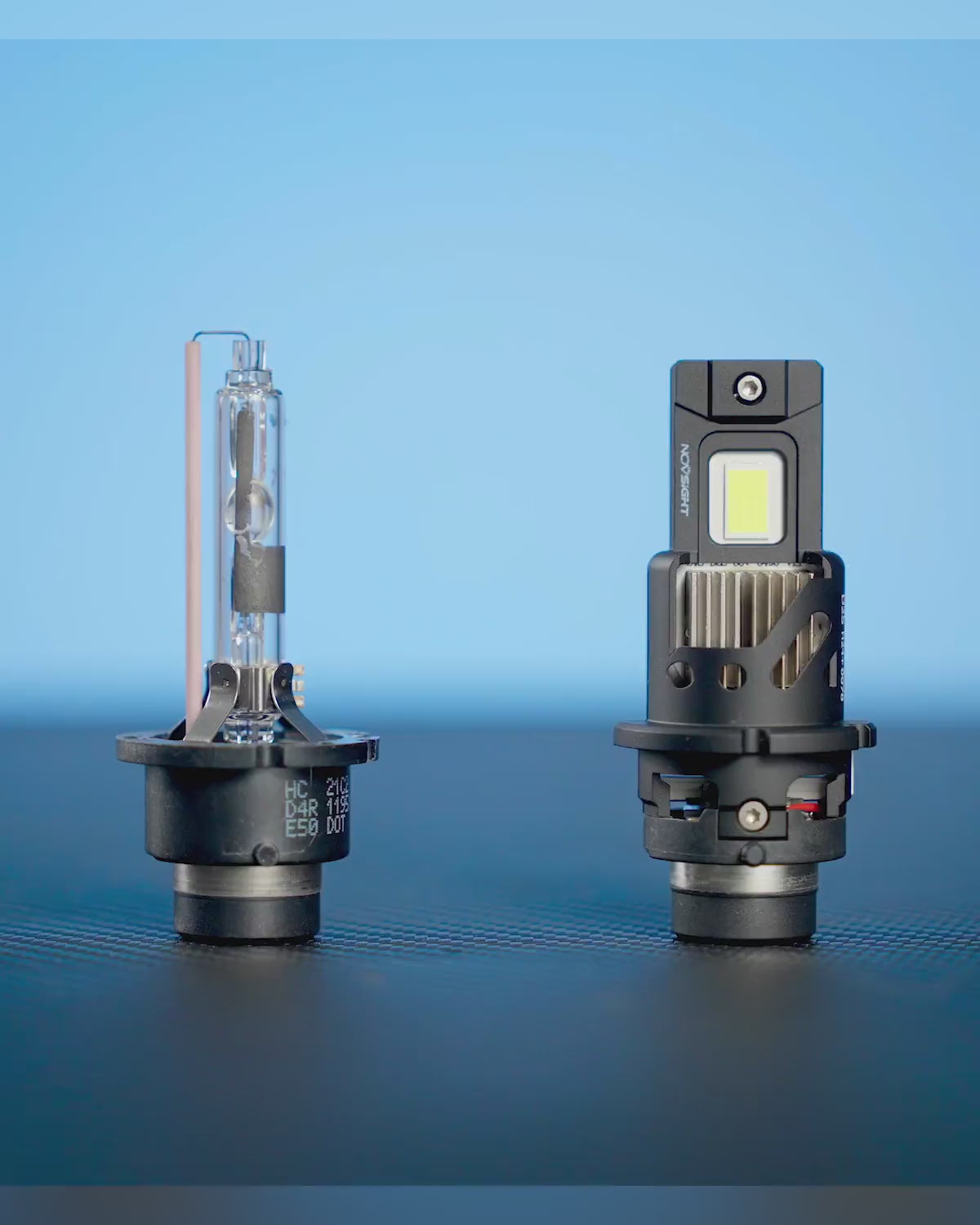 D2S LED Headlight Bulbs, 1:1 Mini Size Plug and Play HID Replacement