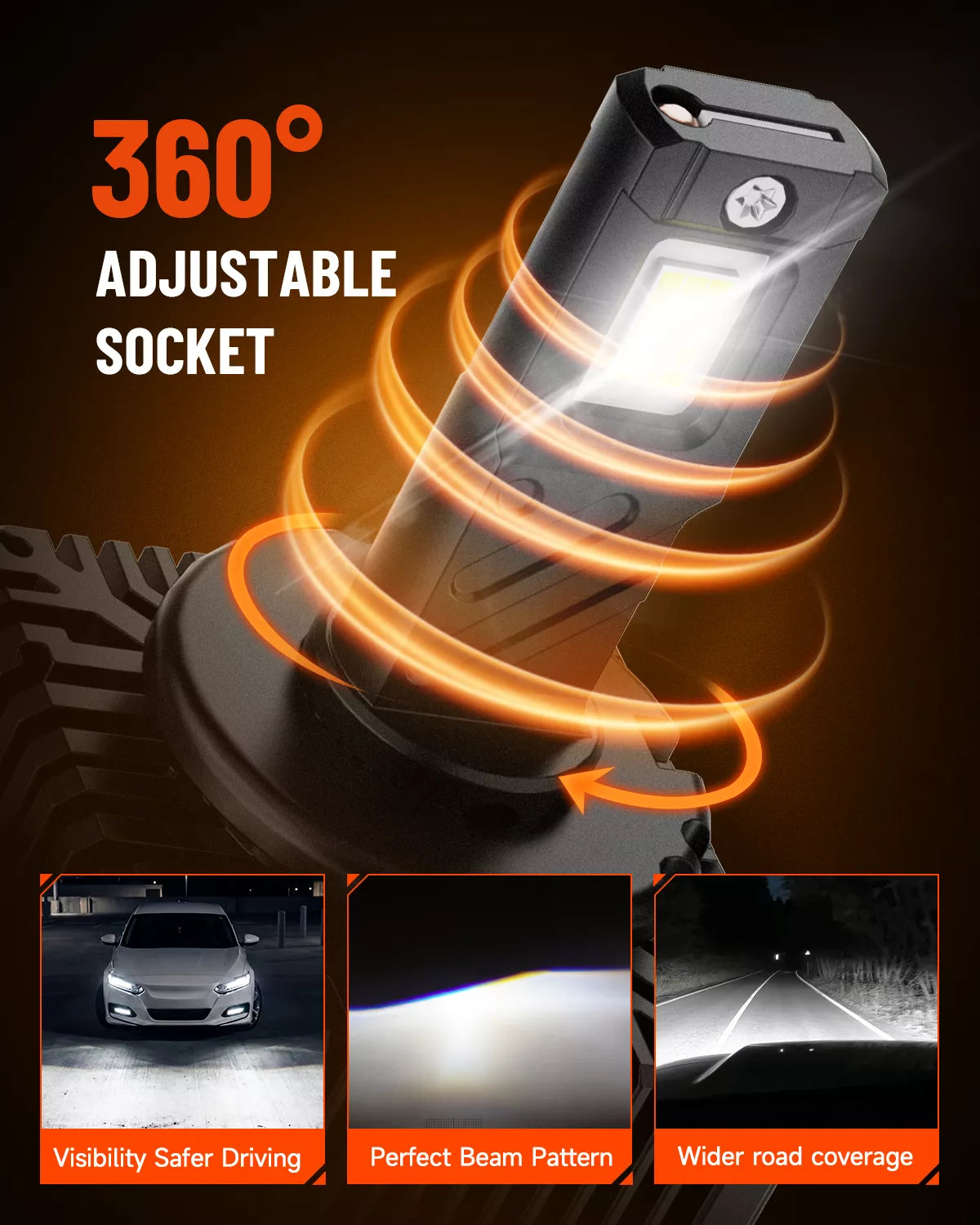 NOVSIGHT T25 D1-LED-Bulbs  for  LED Lighting Upgrade - Image 4