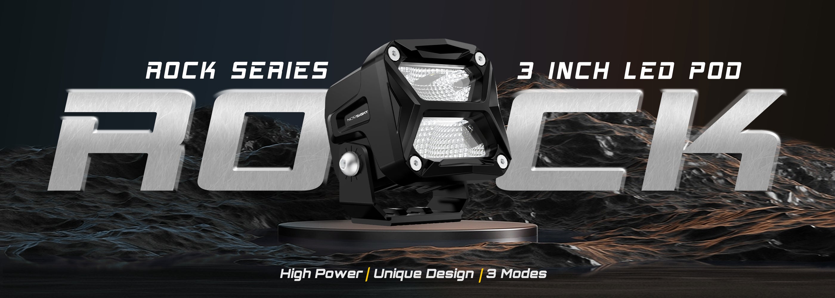 NOVSIGHTボンネットライト NOVSIGHT】HALO SERIES 3INCH LIGHT SYSTEM 48W (ノブサイト