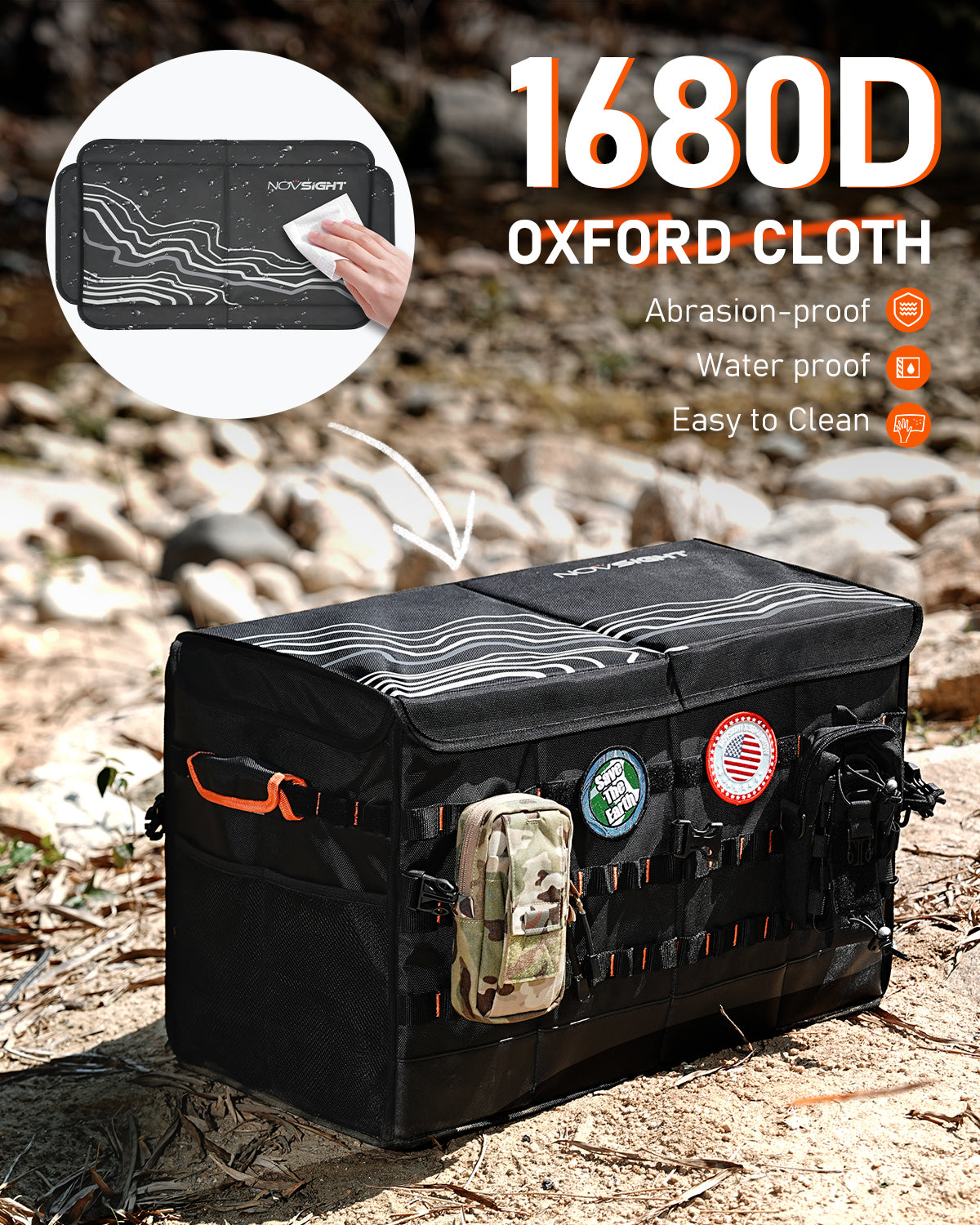 Rove Series | Camping Storage Box Foldable Car Trunk Organizer - NOVSIGHT