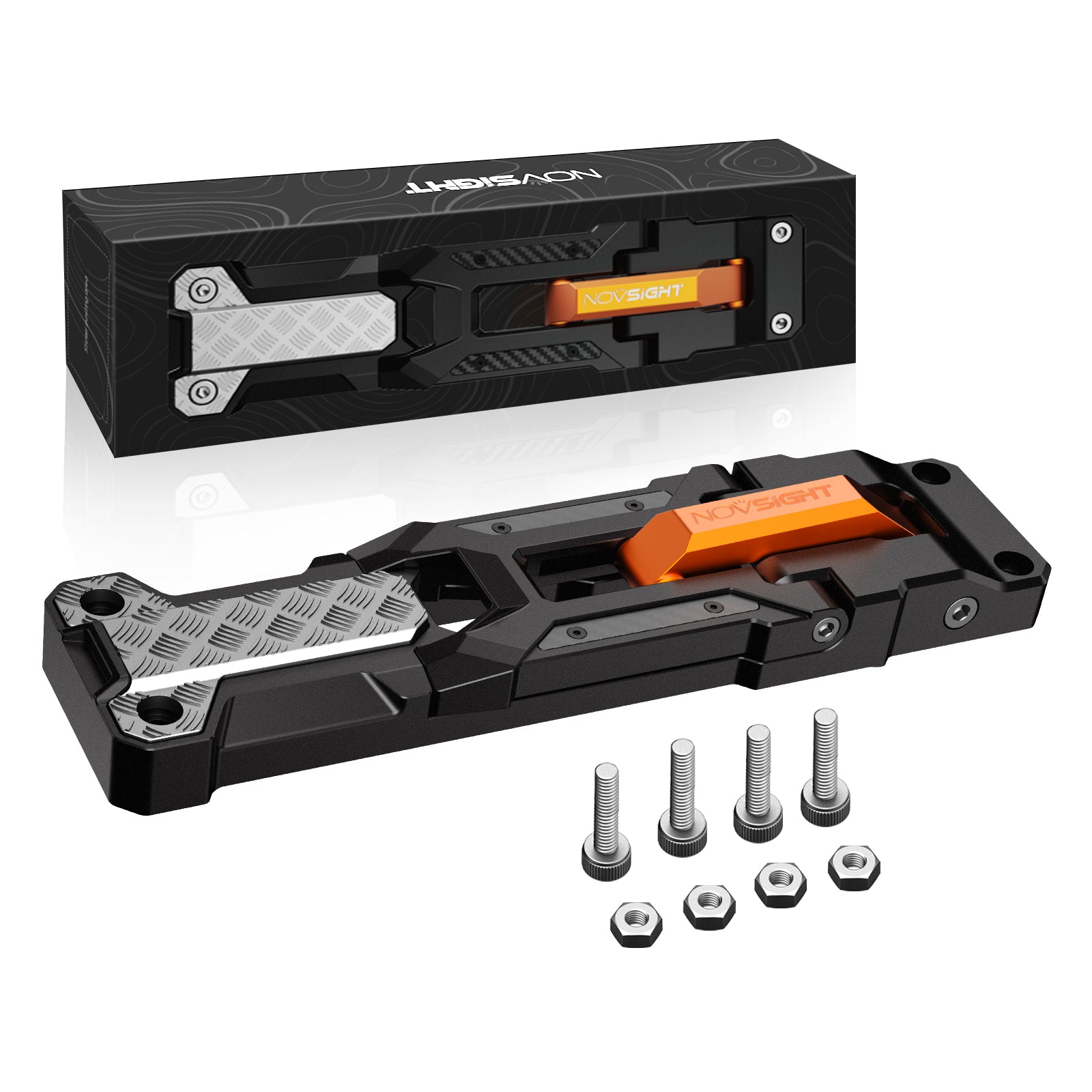 Orange car side steps for Jeep Wrangler JK JL