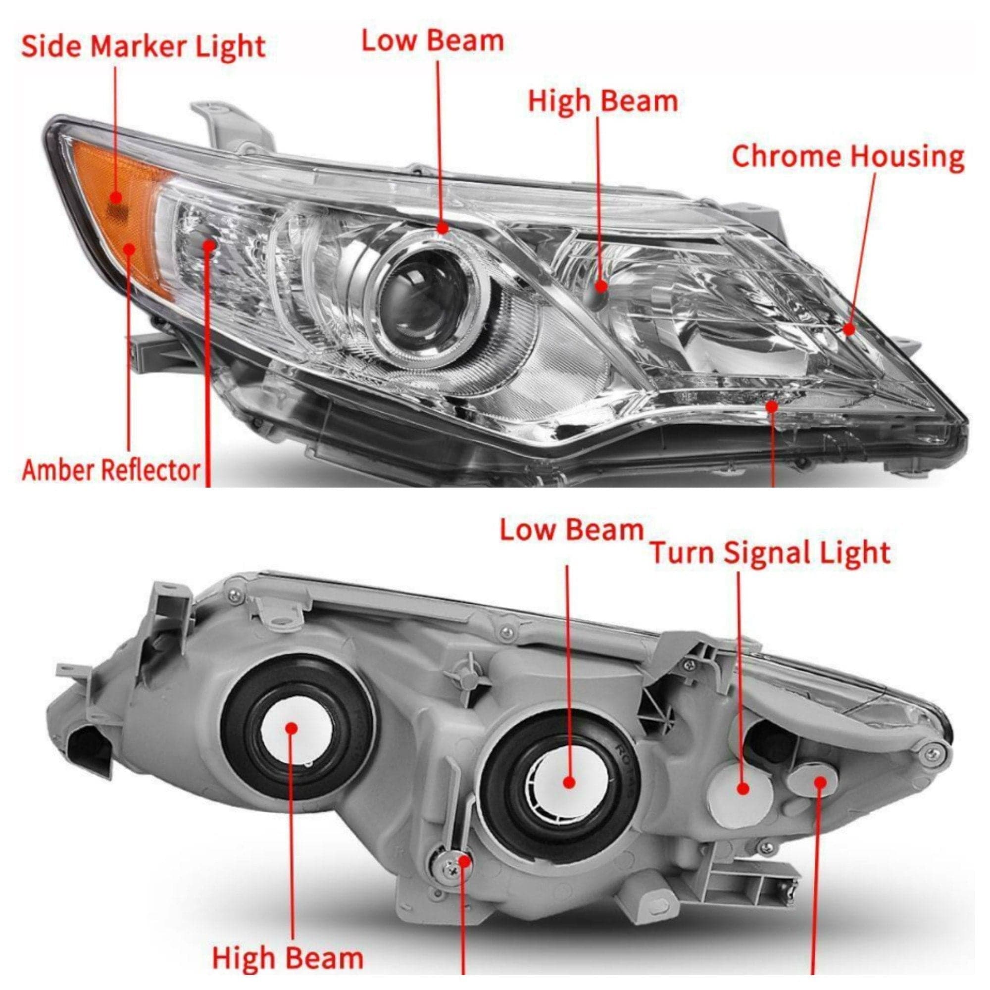 2007-2018 Toyota Camry LED Headlight Bulbs Kit H11 9005 - NOVSIGHT Auto Lighting