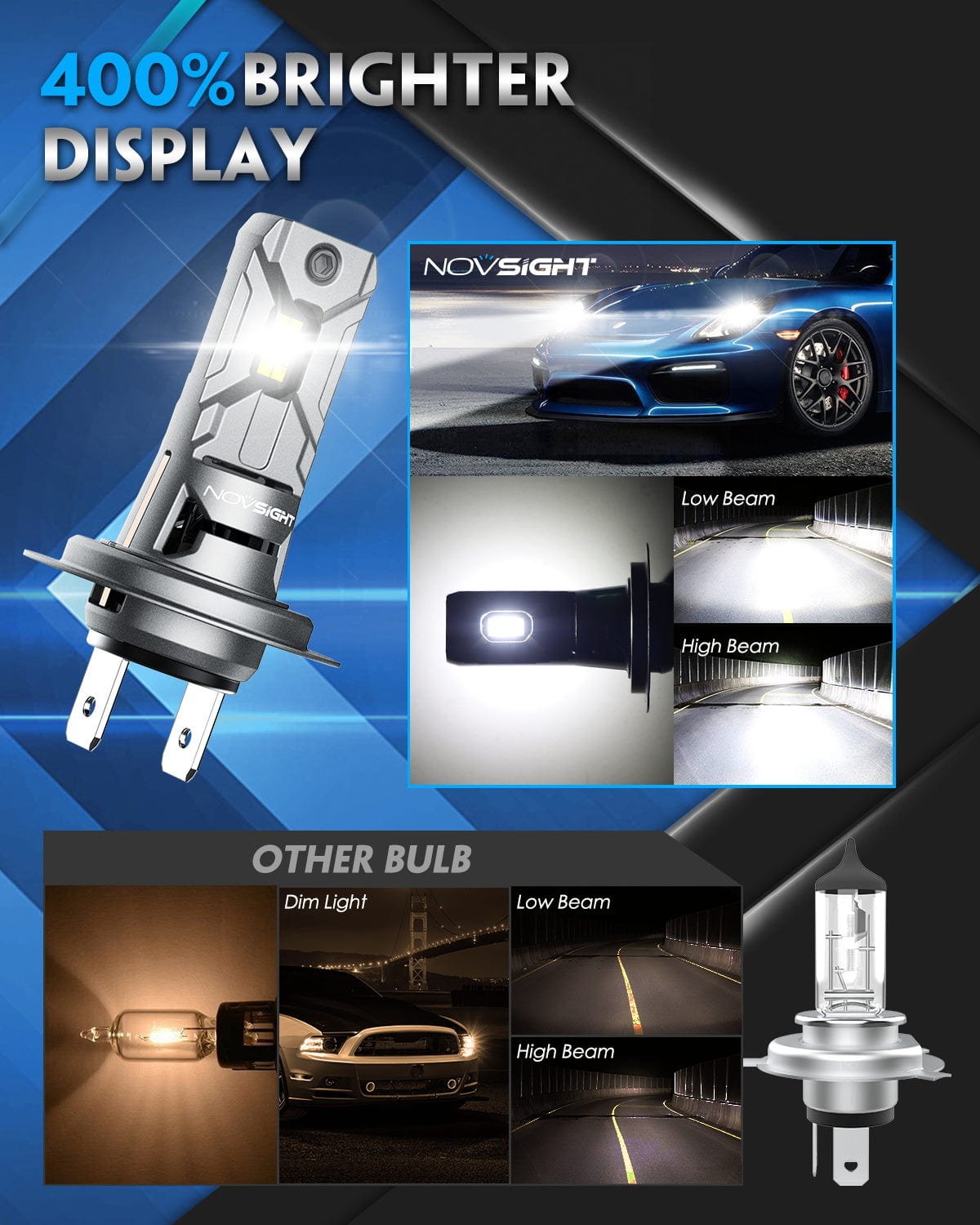 1x ampoule H7 LED Tiny1 Ultima 2800Lms réels 50W CANBUS - XENLED - voiture  moto - ratio 1:1 - plug&play - France-Xenon