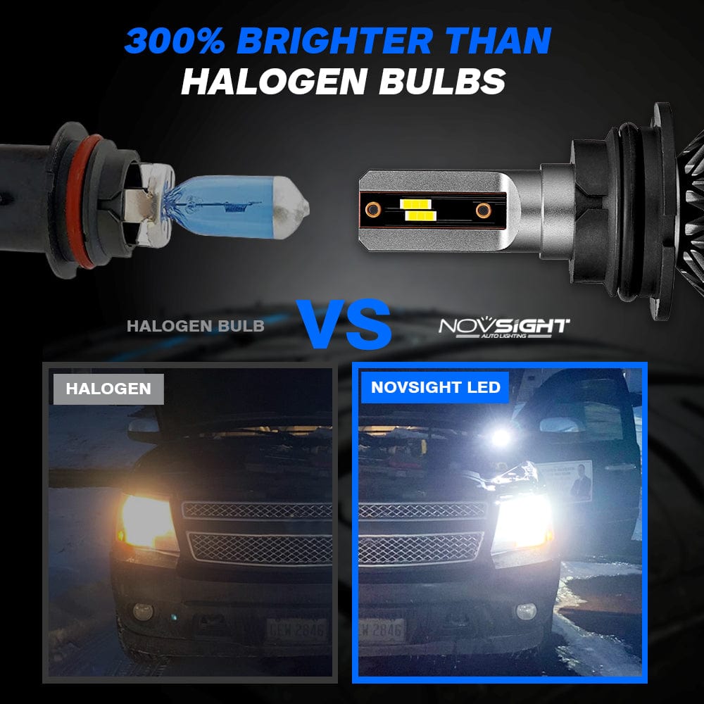 9006 LED Headlight Bulbs Almost 1:1 Design as Halogen Car Lighting 60W