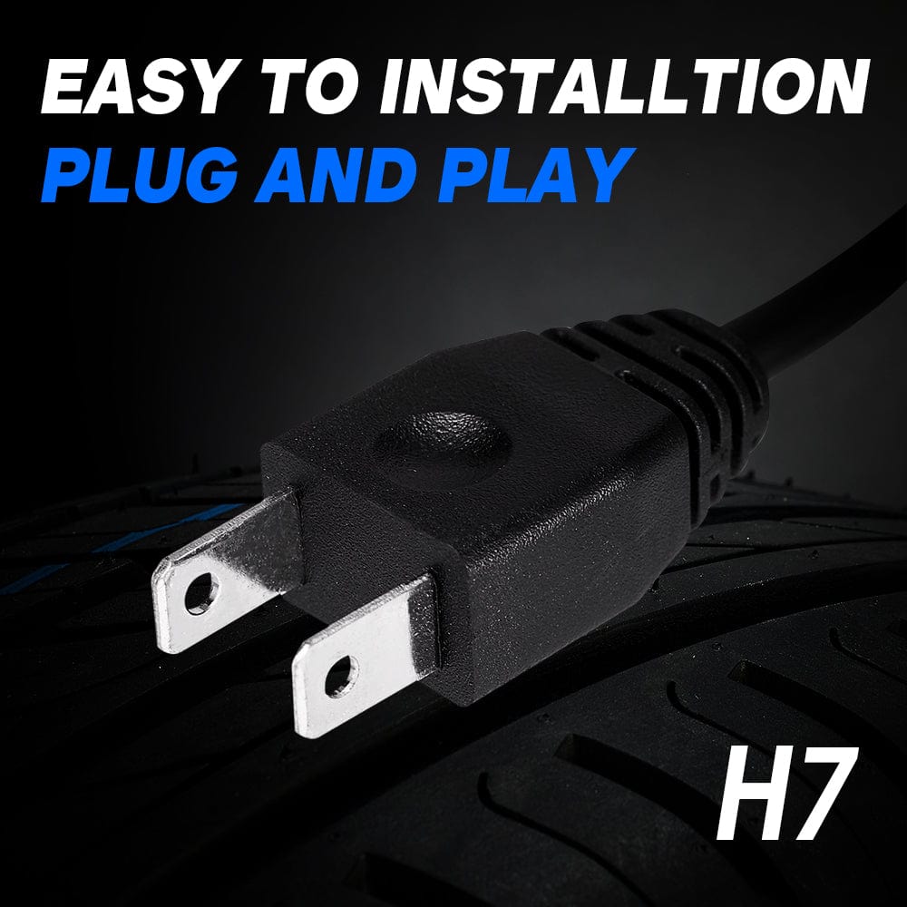H7 LED Kit mit EINSTELLBARER RING | 6500K 8000LM | CANbus kein Fehler, Plug  & Play