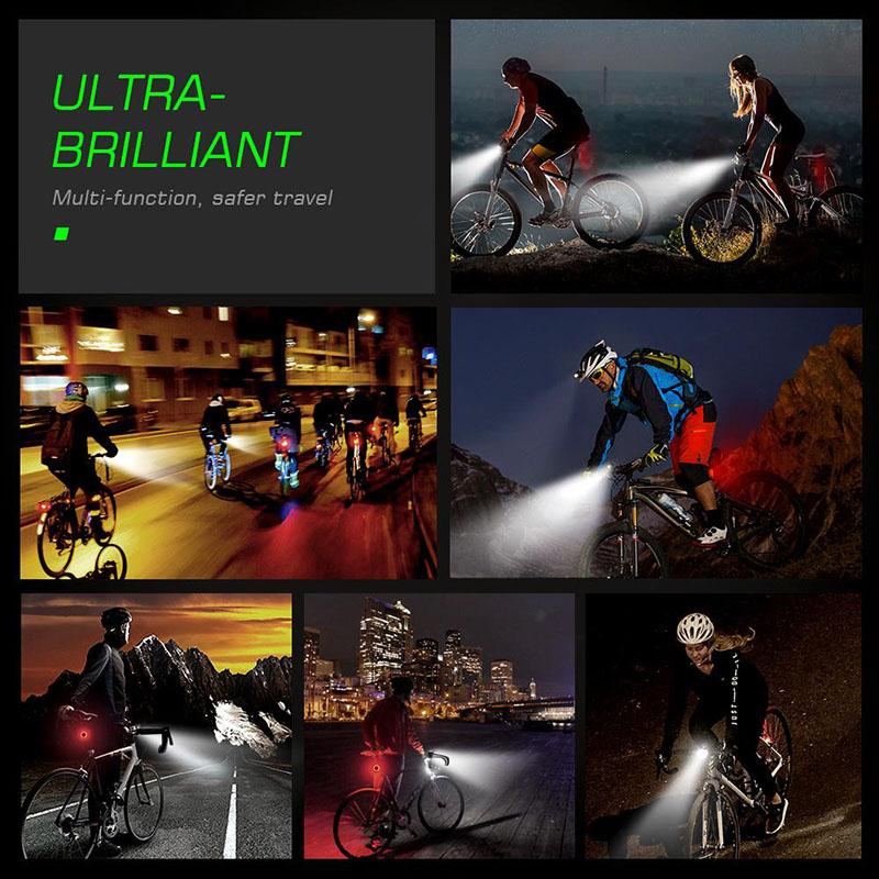 Bicycle light 2600 mAh battery capacity