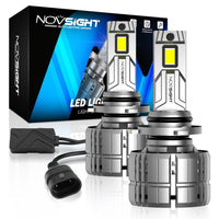 N60 Ultra Series | 9005 HB3 LED Bulbs Super Bright 200W 40000LM 6500K White | 2 Bulbs - NOVSIGHT