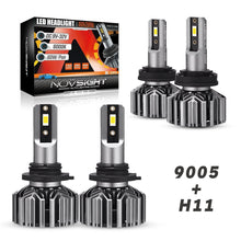 9005 and H11 led bulbs with color box