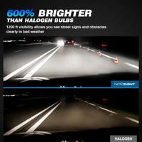 9012 LED headlight bulbs 600% brighter than halogen bulbs
