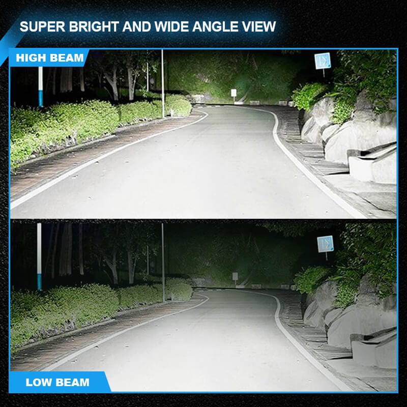 9012 LED headlight bulbs provide super bright view