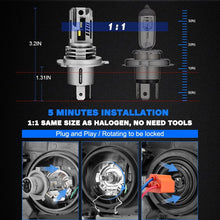 H4 LED headlight bulbs take 5 minutes to install