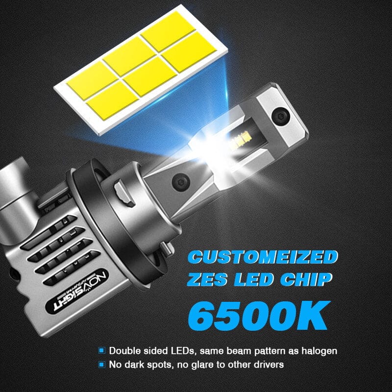 H11 LED headlight bulbs with customized ZES LED chips